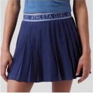 Athleta girl skirt skort tennis casual school navy blue girls XL 14 uniform